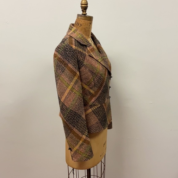 Beautuful PAULE VASSEUR Plaid Wool Blazer - Picture 5 of 10